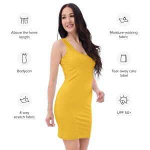 Golden Bodycon Dress